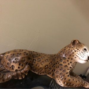 Large leopard with cubs